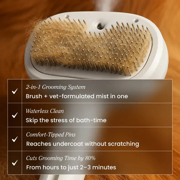 Vamizo freshfur/Hair Shower Brush + Cleansing Mist
